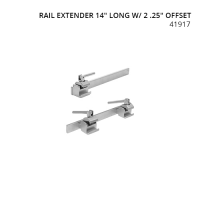 Rail Extender 14" Long w/ 2 .25" offset